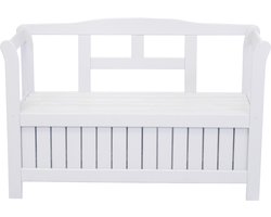 SenS-Line Opbergbank Pinokkio - Tuinbank - 113cm - Wit