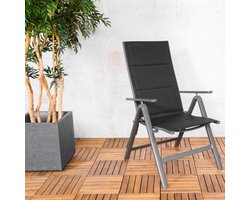 Sens-Line - Parma Tuinstoel - Verstelbare Tuinstoel - Grijs