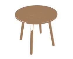 Sens-Line - Porto Sidetable ø58cm - Aluminium - Houtpatroon