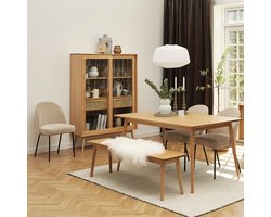 SenS-Line Tuinbank Sipora - Teakhout Naturel - 180x62x90cm