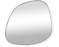 SensaHome Alaric Wandspiegel – Organische Spiegel – Asymmetrisch Design – 70x70 cm – Goud