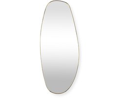 SensaHome Leandro Wandspiegel – Organische Spiegel – Asymmetrisch Design – 120x50 cm – Goud