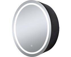 SensaHome Spiegelkast met LED-verlichting - Badkamerkast - 3 kleuren LED - 50x50cm