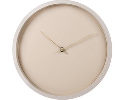 SensaHome Wandklok Berlin - Moderne Minimalistische Design Ronde Klok - Nordic Stijl - Ø30cm - Beige