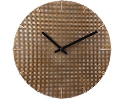 SensaHome Wandklok Boston - Luxe Industrieel Design - Roest look - Ø30cm - Brons