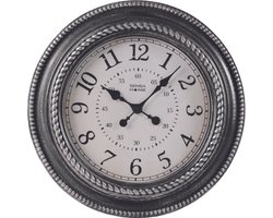Sensahome Wandklok - Klassieke Wandklok met Stille uurwerk - Landelijke design - 51cm