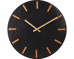 SensaHome Wandklok Paris - Moderne Industriële Klok Rond - Minimalistisch Design - - Ø30cm - Zwart