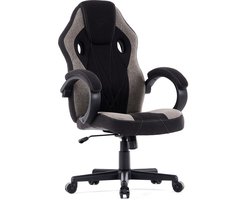 SENSE7 Prism - Gamingstoel - Belastbaar tot 120 kg - Ademend HR-schuim - Bureaustoel - Ergonomische Stoel - Max. 180 cm - Zwart en grijs