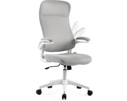 SENSE7 Revo Bureaustoel Grijze, Draaistoel, Ergonomische Bureaustoel, in Hoogte Verstelbaar, Rugleuning van Mesh, Verstelbare Armleuningen