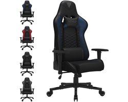 SENSE7 Spellcaster - Gamingstoel - Belastbaar tot 150 kg - Eco-leer & Comfortabel - Bureaustoel - Ergonomische Stoel - Max. 185 cm - Zwart