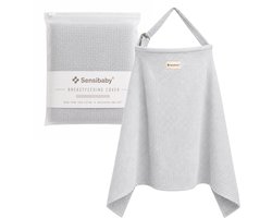 Sensibaby Borstvoedingsdoek – 100% Dubbellaags Katoen – Ademend en Verstelbaar - Grijs