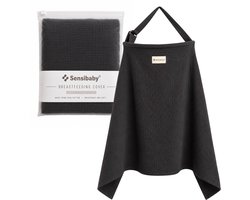 Sensibaby Borstvoedingsdoek – 100% Dubbellaags Katoen – Ademend en Verstelbaar - Zwart
