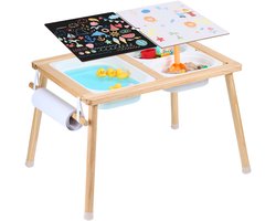 Sensitietafel voor Kinderen - Multifunctioneel met Opbergruimte en Papierrol voor Eindeloos Speelplezier