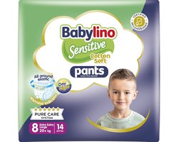 Sensitive Luiers Broek XXL voor Jongen en Meisje - Maat 8 (20+ kg) - 14 Stuks