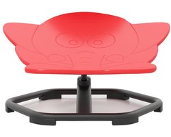 Sensorische Draaistoel Kinderen 360° Kinderdraaistoel Carrousel Autisme Kinderstoel met Antislip Metalen Basis Rode Olifant
