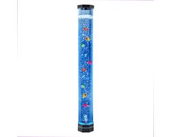 Sensory Bubble Tube Lamp, 1 meter aquariumlamp met drijvende vissen en 16 kleuropties, op afstand bedienbare rustgevende lamp voor thuis, slaapkamer en woonkamerdecoratie