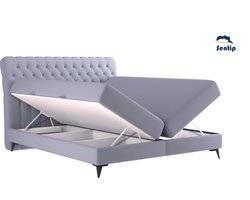 Sentip boxspring - Boxsprings - box spring - bedden 140 x 200 cm - Met Opbergruimte - hoofdbord - Velvet - velours - matras - Pocketvering - topper