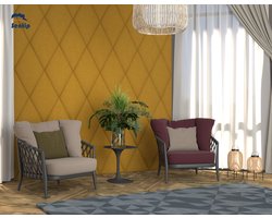 Sentip wandpaneelen - 3D AKOESTISCH GESTOFFEERDE PANELEN hoofdbord stoffen Muurpanelen wandbekleding wandkussen wandpaneel wandstoffering stoffering kleuren en maten velours velvet fluweel skai Kunstleer luxury luxe bekleding