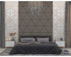 Sentip wandpanelen - 3D - AKOESTISCH - GESTOFFEERDE - PANELEN - hoofdbord - stoffen - Muurpanelen
