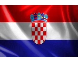 Senvi Printwear - Flag Croatia - Grote Kroatië vlag - Gemaakt Van 100% Polyester - UV & Weerbestendig - Met Versterkte Mastrand - Messing Ogen - 90x150 CM - Fair Working Conditions
