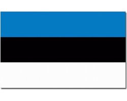 Senvi Printwear - Flag Estonia - Grote Estland vlag - Gemaakt Van 100% Polyester - UV & Weerbestendig - Met Versterkte Mastrand - Messing Ogen - 90x150 CM - Fair Working Conditions