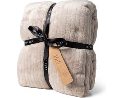 SENZA Cozy - Fleece Plaid - Extra zacht - Duurzaam rPet - 160 x 120 cm - Taupe