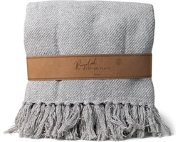SENZA | Recycled Cotton Plaid - Grijs - 130 x 180