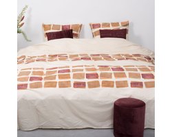 SENZATIONE 100% Katoen Percaline Dekbedovertrek 140x240-1x60x70 cm BELICIA ECRU