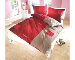 SENZATIONE 100% Katoen Percaline Dekbedovertrek 140x240-1x60x70 cm STEFANO ROOD