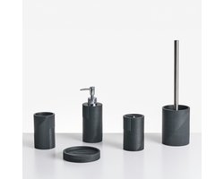 SEPAHUA - Badkameraccessoireset - Zwart - Polyresin