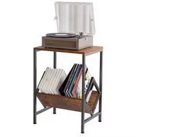 SERALUXE, LP Opbergsysteem - 42 x 32 x 64 cm (L x B x H) - Vinyl Opbergsysteem - LP Houder - Platenrek - Platenkast -Vinyl Rek - Platenspelermeubel - Platenspeler Tafel - LP Opbergrek - Platenspeler - LP Rek - Platenstandaard - Platenhouder -