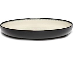 Serax Ann Demeulemeester Dé Bord Hoog Off White-Black D 27 cm