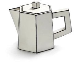 Serax Annebet Philips Carte Blanche theepot 1 liter wit / zwart