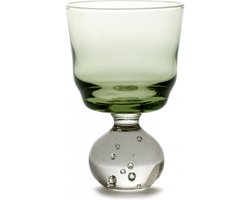 Serax Bela Silva Eternal glas op voet S D6.3cm H9.5cm groen
