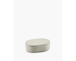 Serax - Bertrand Lejoly - Cose - Ovaal potje met deksel L - Beige - H 6,5cm