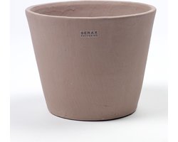 Serax - Bloempot - aardewerk - beige - D16 x H12 cm - Opening 13 cm