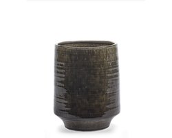 Serax Bloempot Groen-Donker Groen D 23 cm H 29.5 cm