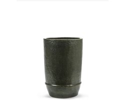 Serax Bloempot-Plantenbak Dune Kelly Wearstler Groen-Donker Groen D 38 cm H 56 cm