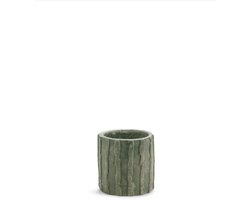 Serax Bloempot Ribbel Groen-Donker Groen D 20 cm H 20 cm