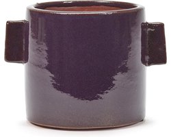 Serax Bloempot Sierpot Aubergine / paars D 13.5 cm H 12 cm