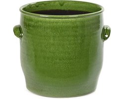 Serax Bloempot Sierpot Handles Groen -D25cm H25 cm