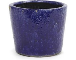 Serax - Bloempot - Sierpot - Plantenbak - Blauw - Kobalt blauw - Koren blauw - D 19 H16 - binnenmaat 16 x 14