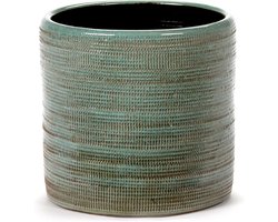 Serax Bloempot Structuur Groen D 17 cm H 16 cm