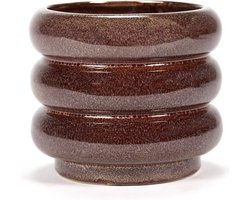 Serax Bloempot=Sierpot Aubergine D 14.5 cm H 12.5 cm