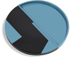 Serax Bob Verhelst Endo plateau / object D60cm H3cm zwart / blauw
