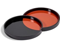 Serax Bob Verhelst Yo-Yo plateau 48x30cm H3cm zwart / rood