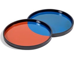 Serax Bob Verhelst Yo-Yo plateau 65x40cm H3cm rood / blauw