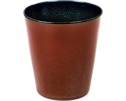 Serax by Anita Le Grelle Beker - M - D8,5x9,5 cm - Rust/Dark blue