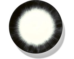 Serax Dé Tableware By Ann Demeulemeester Ontbijtbord Ø17,5 Set Van 2 White/Black 4
