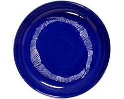 Serax Feast By Ottolenghi Diep Bord Ø22 Dark Blue Stripes White